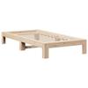 VidaXL Bed Frames Without Mattress 75x190 Cm Solid Pine Wood, Bedroom Furniture, Bed Base, Wooden Bed, Bed, Bed 855340