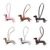Multipurpose PU Leather Animal Keychain Decoration Dog Key Ring Accessory For Office Commute Or Casual Outings