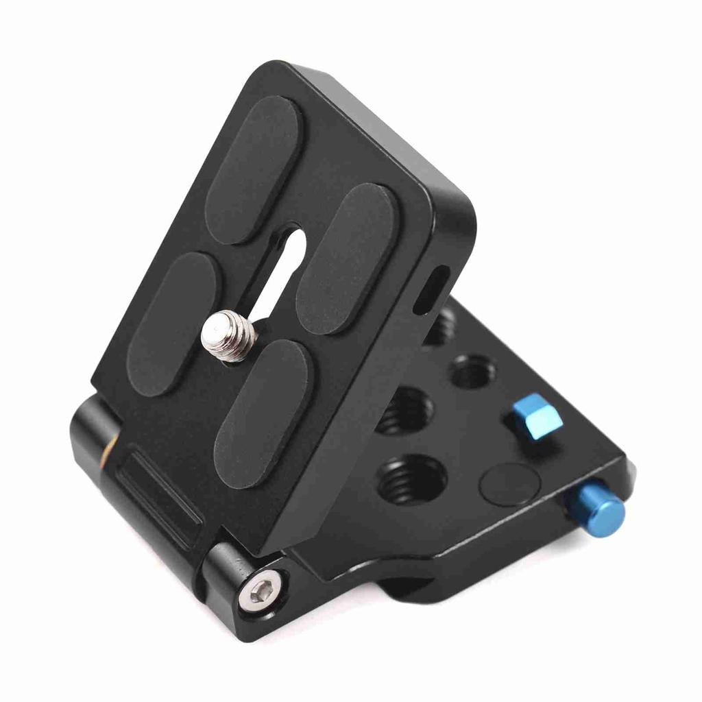 Quick Release Plate Aluminium Alloy Foldable L Shaped Camera Quick Release Plate with 1 4in and 3 8in Screw Hole for