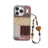 New Double-Layer Plaid Floral Patchwork Phone Case for Apple iPhone 17 Pro Max/16/15, Drop-Proof Protection