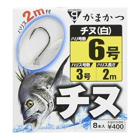 Gamakatsu Резьбовой Chinu (белый) 2м Нет. 6-Харрис 3. 11990-6-3-07