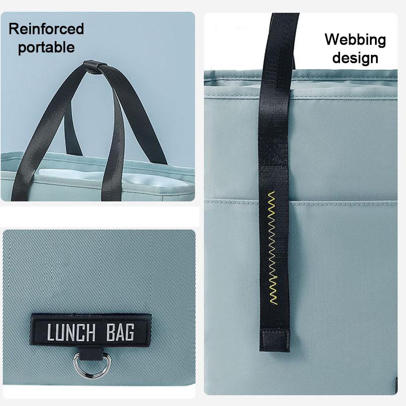 Lunch Thermal Bento Lunch Cooler Bag Adults Insulated Lunch Bag Food Bag for Women Cooler Travel Picnic Handbags WCB16