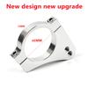 60mm Motorcycle Aluminium Steering Damper Fork Frame Mount Clamp Bracket Silver