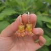 Playful Bear Resin Candy Earrings Fashionforward Animal Design Plated Finish