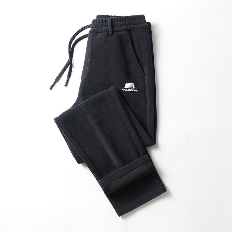 ROMON Men's Loose-Fit Thick Casual Jogger Sweatpants