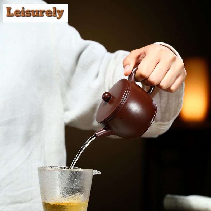 Sada čaje Handamde Yixing z fialové hlíny, kompletní sada, japonská sada pro čajové obřady, domácí konvice a sada čajových šálků, dárková krabička