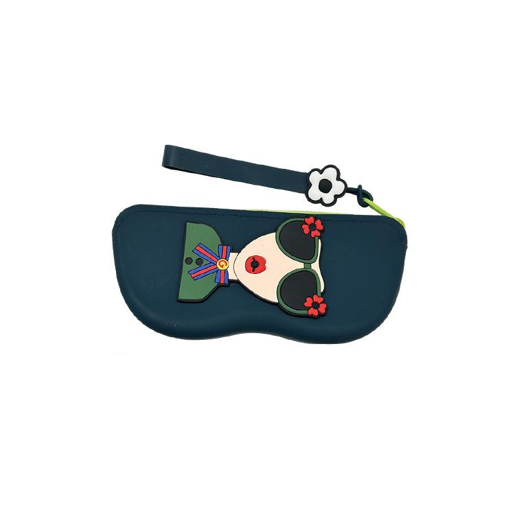 1Pc New Silicone Glasses Bag Portable Fashion DIY Sunglasses Sunglasses Protection Glasses Case Hanging Bag Glasses Bag