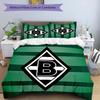 3pcs Borussia Mönchengladbach LOGO Pattern Bedding Set Duvet Cover Set Includes Duvet Cover &pillowcases, Perfect All Season Bedroom Decoration & Gift