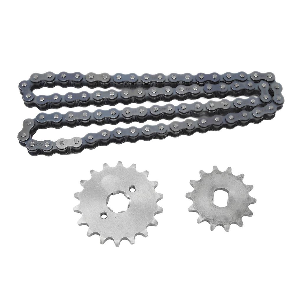 420 18T Front Engine Sprocket 420 60 Links Chain 14T Rear Sprocket Kit For DIY Scooter ATV Bike Motorcycle Bicycle