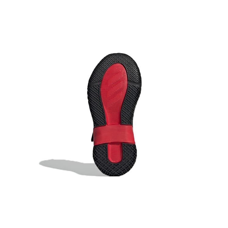 Adidas 4Uture Rnr ''CNY'' El K Fabric Slip Resistant Abrasion Resistant Low top Running Shoes Black Red White Kids' FZ4589