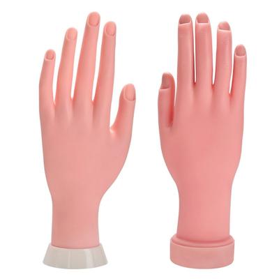 Biegsame Bastel-Prothesen-Kits Weiches Abnehmbares Acryl-Schaufensterpuppen-Modell Plastik Kunst-Trainingsmodell Hand Finger Silikon Übungswerkzeug Nagel