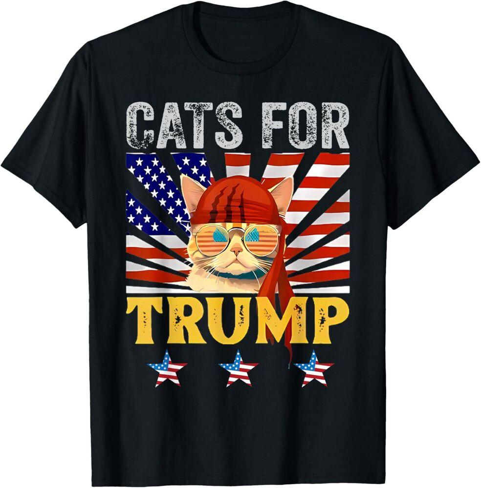 Cats For Trump 2024 Funny Tee For Vance Trump 2024 New T-Shirt Unisex T-Shirt L