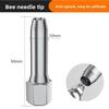Industrial grease gun dual nozzle kit, suitable for excavators and trucks.