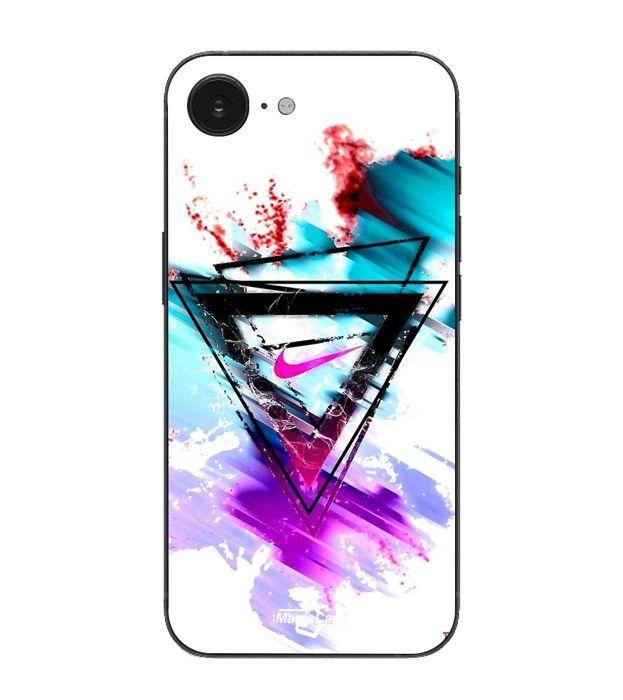 Maniacase Hülle Für Iphone 16E stylisches nike logo schwarz