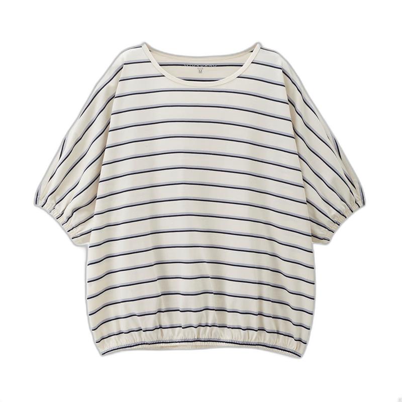 Giordano Women s Striped Cotton T-shirt M