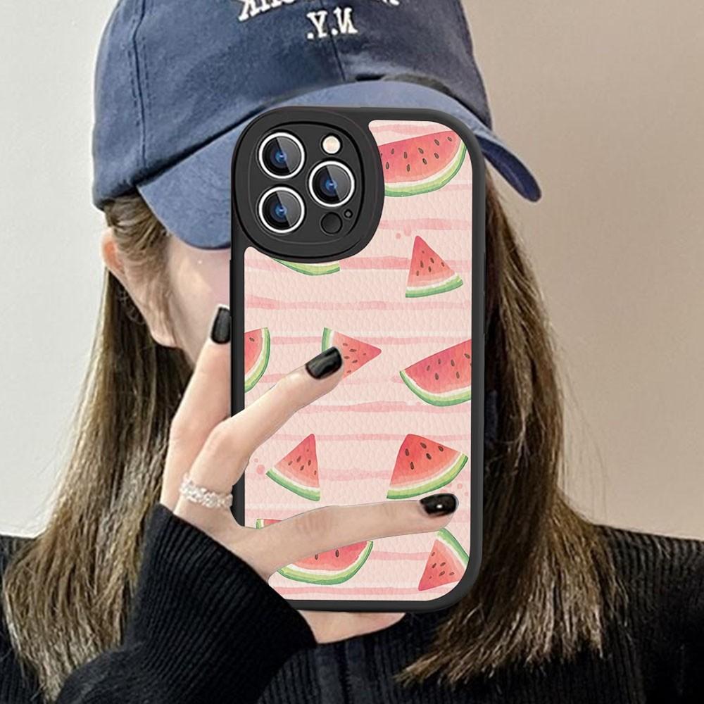 Fruit Watermelon Phone Case Hard Leather For iPhone 14 13 12 Mini 11 14 Pro Max Xs X Xr 7 8 Plus Fundas