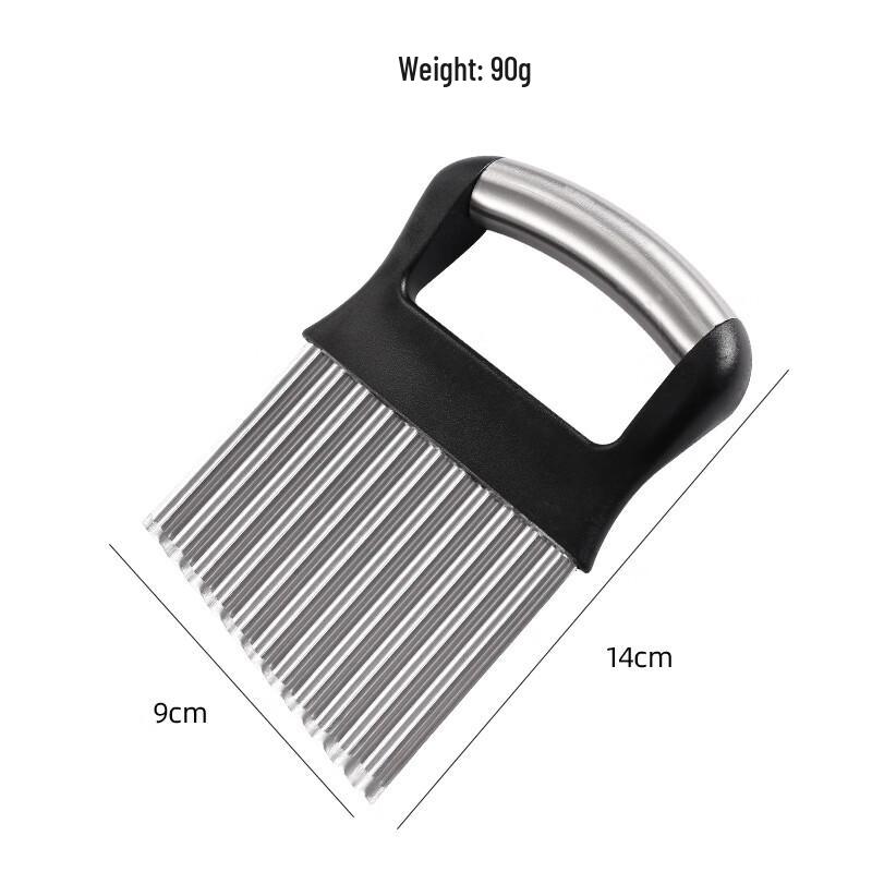 Stainless Steel Wave Knife Potato Cutter Set
