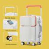 OKD Aluminum Frame Front-Opening Hardside Luggage