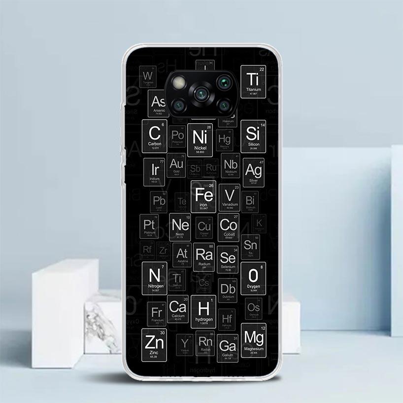 Physics Chemical Mathematics Phone Case For Xiaomi Poco F7 Ultra X5 X6 X7 Pro M7 Redmi 15C 15 13C 13 12C 12 10C 10 10A 9 9C 9A 9