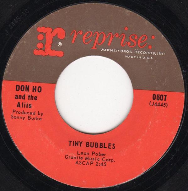 

7inch Record DON HO & THE ALIIS - Tiny Bubbles / Born Free 0507 Reprise Records 1966 US Pop Used