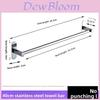 Modern Stainless Steel Towel Rail With Chrome Finish For Bathroom Storage