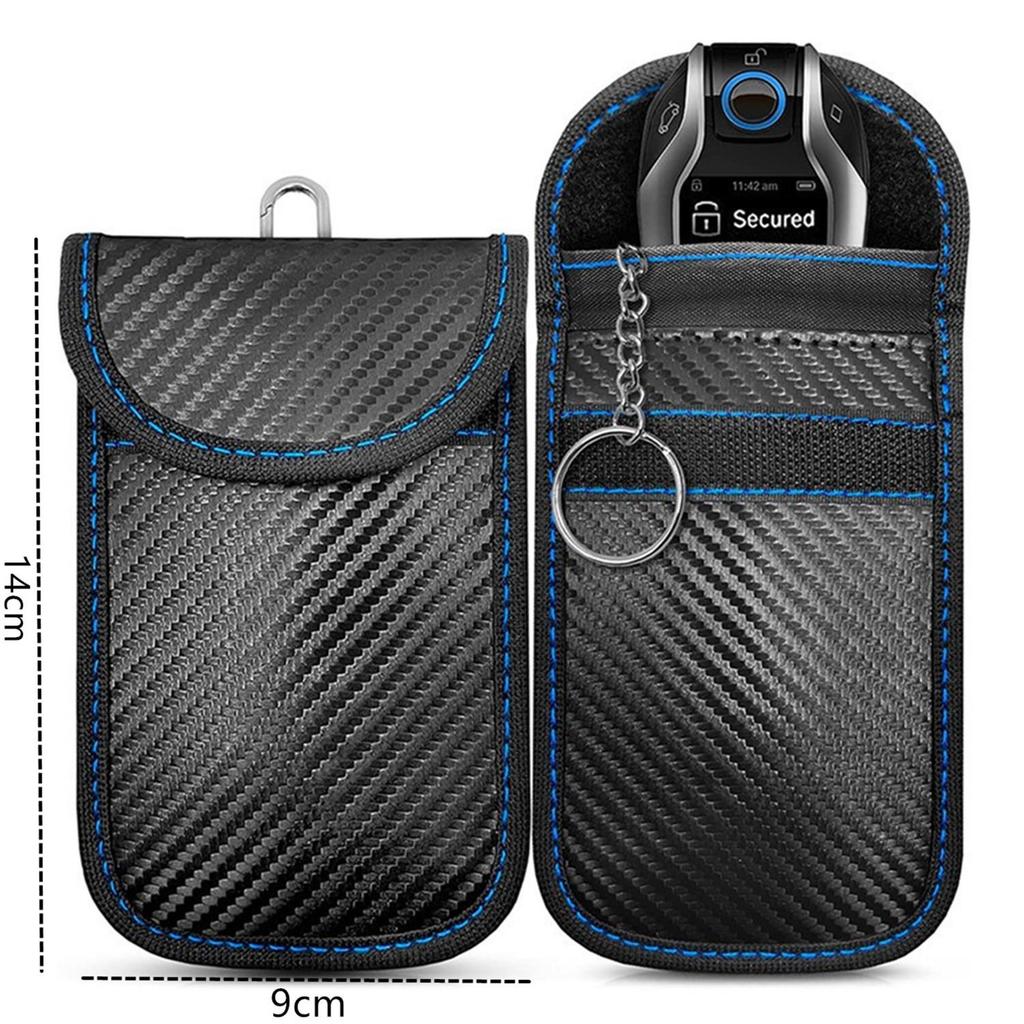 Compact Faraday Bag: Anti-Theft RFID & Signal Shielding for Mobile Phones & Car Keys