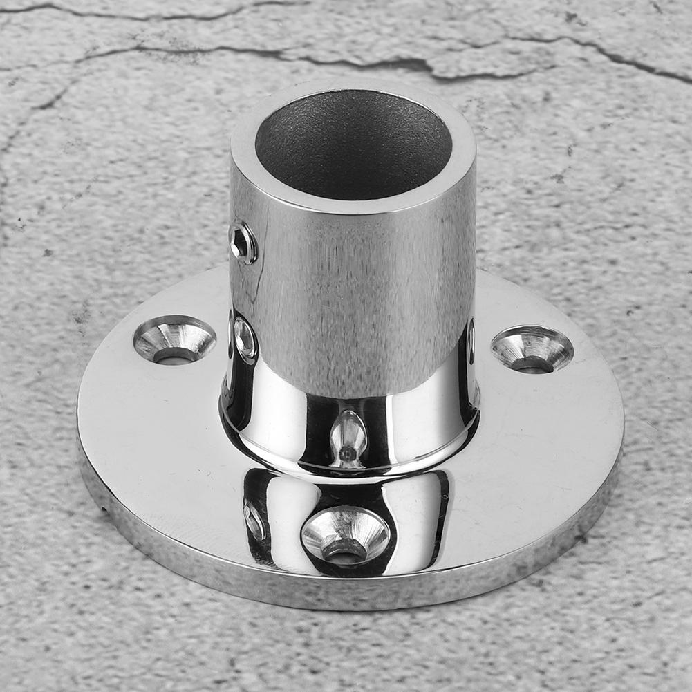 Boat Handrail Round Base 90 Degree 22mm Stainless Steel Boat Hand Rail Fittings Marine Accessories
