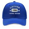 Vintage 1956 Retro Art Hip Hop Hat Fashion Outdoor Sports Sandwich Baseball Cap