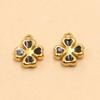 10x12mm Double-Sided Enamel Four-Leaf Clover Pendant, Stainless Steel, 5 Colors, DIY Jewelry Accessory