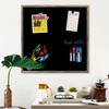 ArtzFolio Greys Family Black Colour | Framed Magnetic Dry Erase White Board | Includes Sticky Notes, Magnet Buttons & Ma
