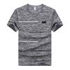 Sommer Herren T-Shirt aus Eisseide, schnelltrocknend, kurze Ärmel, lässig, Fitness, Sport, atmungsaktiv, O-Ausschnitt