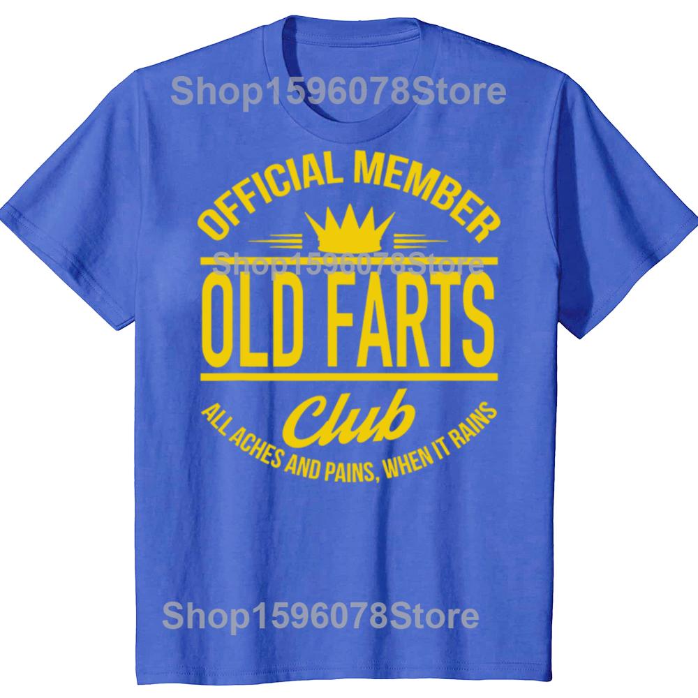Lustige Offizielle Mitglieder Old Farts Club T-Shirts Kurzarm Geburtstagsgeschenke Herrenbekleidung Mode Lässig Locker Übergröße T-Shirt