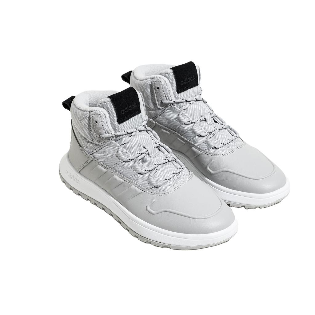 adidas Neo Fusion Storm Fleece Lined Thermal Elegance Versatile Mid Top Casual Shoes Unisex Gray IF1627