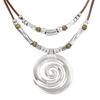 Long Necklace Swirl Totem Vintage Bohemian Beach Women's Necklace Pendant