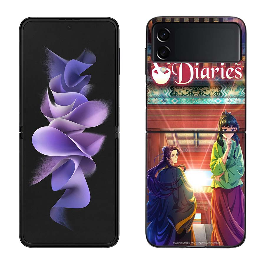 The Apothecary Diaries Phone Case For Samsung Galaxy Z Flip 6 4 3 5G Funda Black Coque Hard Z Flip 7 Cover Z Flip 5 Capa Fashio
