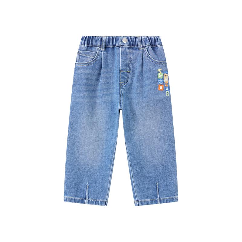 Teenie Weenie Kids Boy s Embroidered Tapered Denim Jeans 100