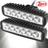 6 LED 18W Car LED Work Light DRL High Brightness Spotlight Offroad Automobile Truck Driving Headlight Fog Lamp 12V