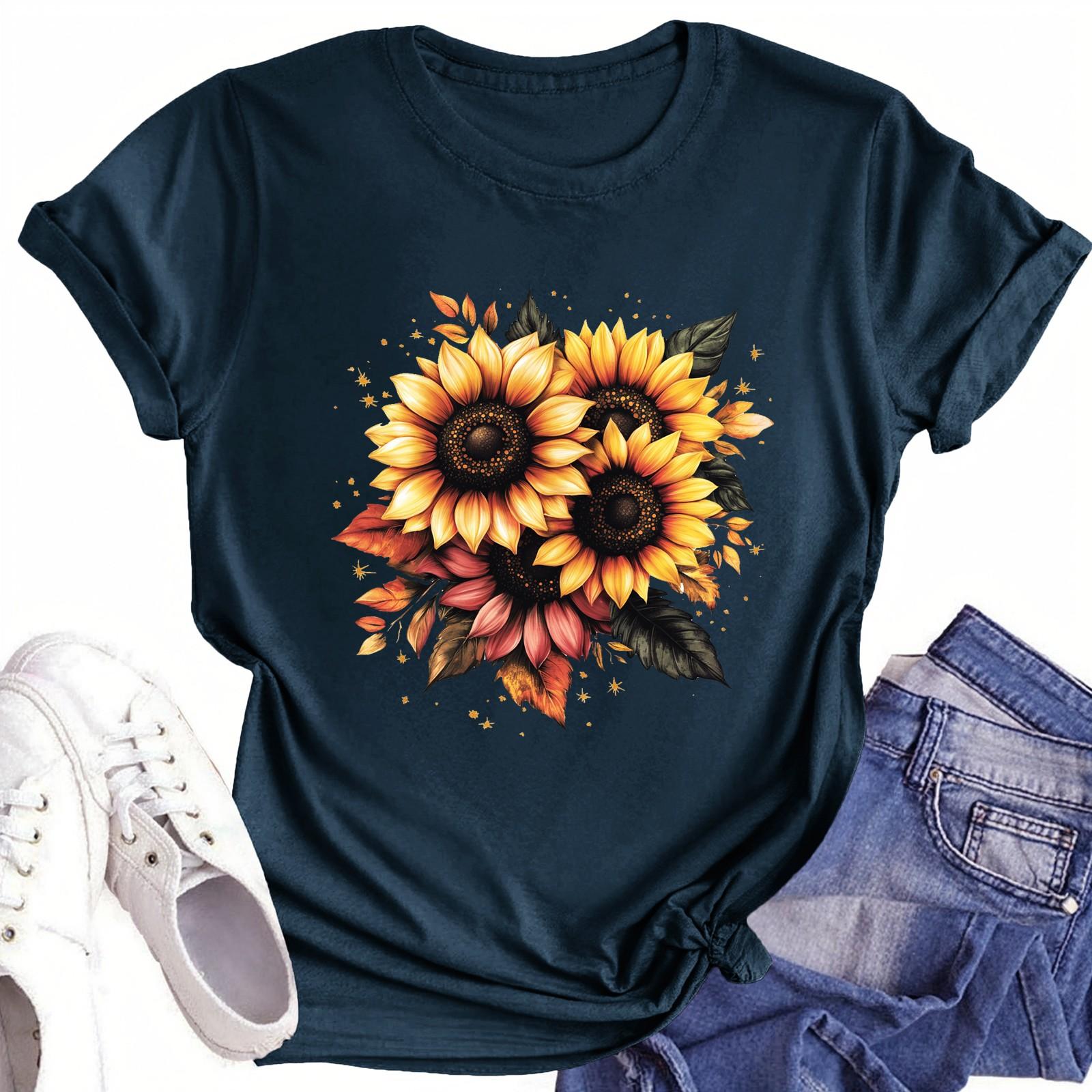 

Футболки с короткими рукавами для женщин, модные топы, легкие и мягкие повседневные летние наряды, одежда XXL тёмно-синий