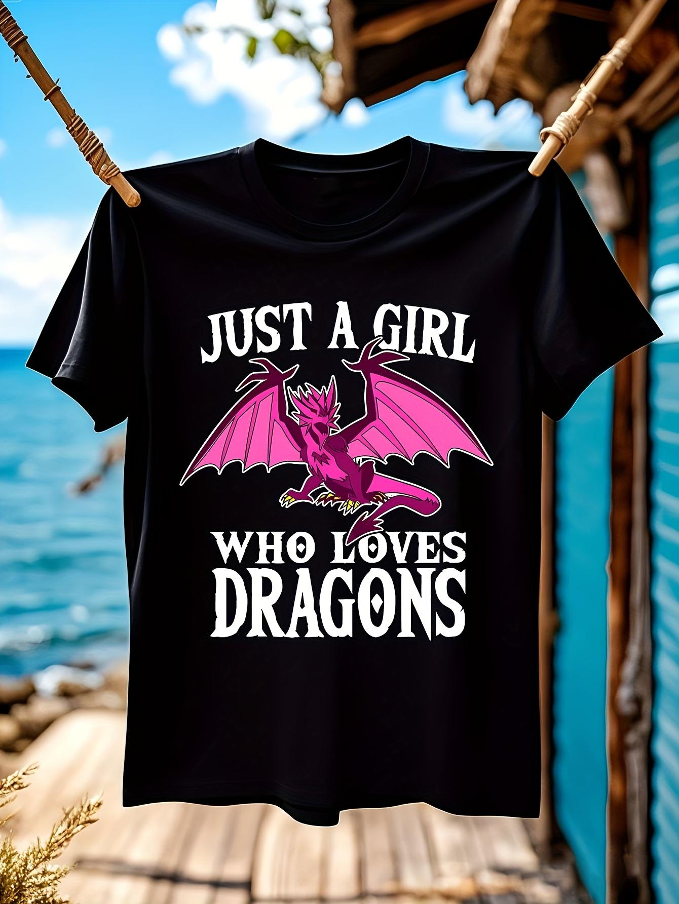 Just A Who Loves Dragons Tshirt XXXL