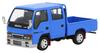 Genesis Company Model 1 Scale Isuzu Elf NHR Double Cab Custom Version Blue LHD T66641 1/64 (Finished Model)