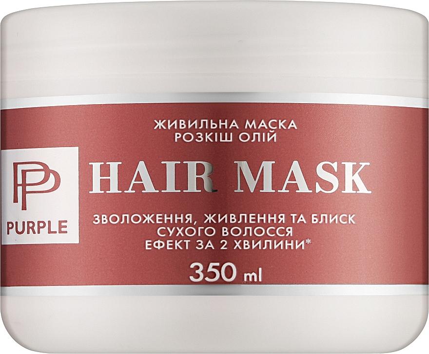 Luxury Oils Nourishing Hair Mask - 1 Minutes Effect - Nutrition, Shine, Hydration - Health Source for Dry Hair