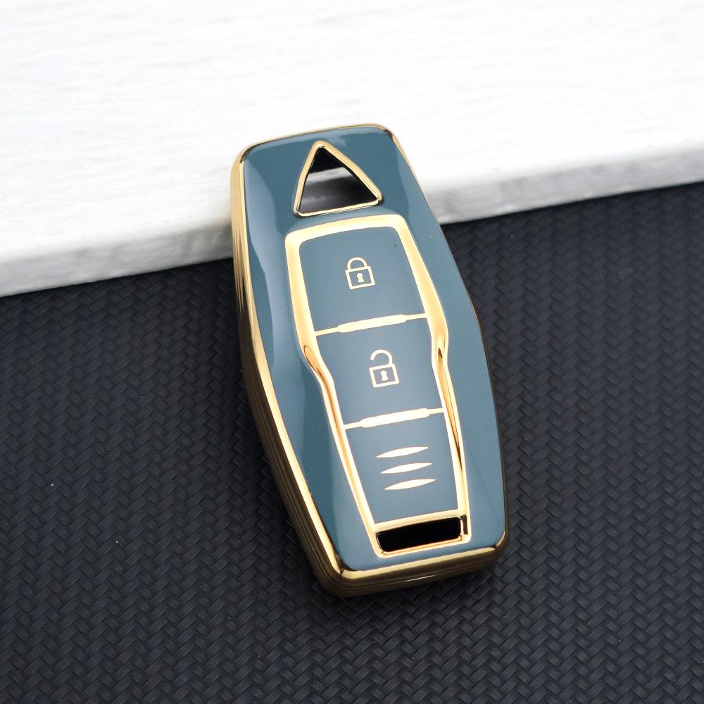 2/3/4 Buttons Key Cover For Mitsubishi Outlander - Smart Remote Tpu Car Key Case Holder With Keychain Rings Accessories