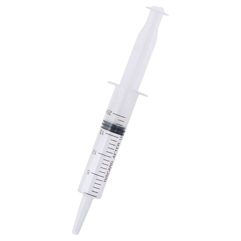 10Pcs Individual Sealed 20ml Syringe No Needle Transparent Plastic Syringes with Cap Liquid Dispensing Art Painting