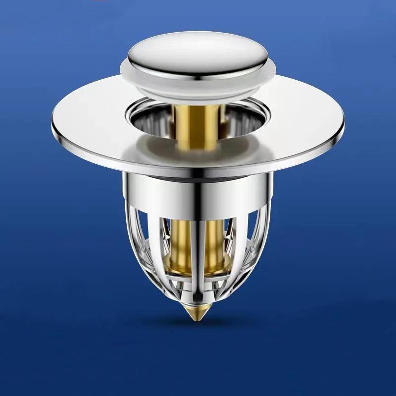 99% Universal All Messing Pop-Up Sprett Kjerne Basin Avløpsfilter Hårfanger Vask Sil Badekarstopper Badekarplugg Baderomsverktøy