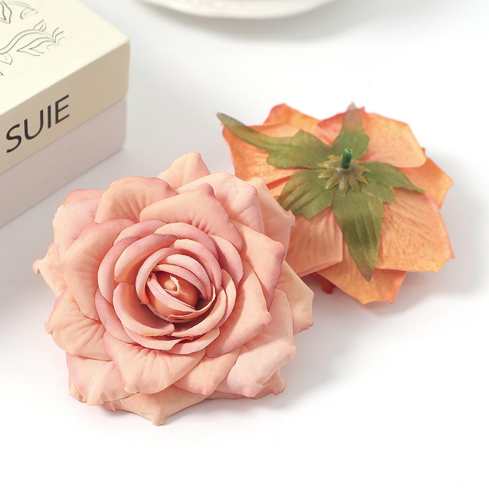 3/5Pcs Rose Artificial Flower Head DIY Home Room Decoration Friends Gathering Birthday Party Accessories For Wedding Table Decor