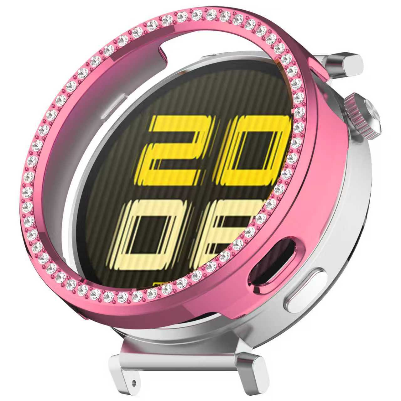 

Bling PC Порожнистий Чохол Для Huawei Watch GT6 41мм Чохол Шкіра Розумний Ремінець For huawei GT6 41MM рожевий