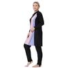 Maillot de bain 3 pièces pour femmes musulmanes, grande taille, épissure, couverture complète, très élastique, confortable, vêtements de plage, 3XL-8XL