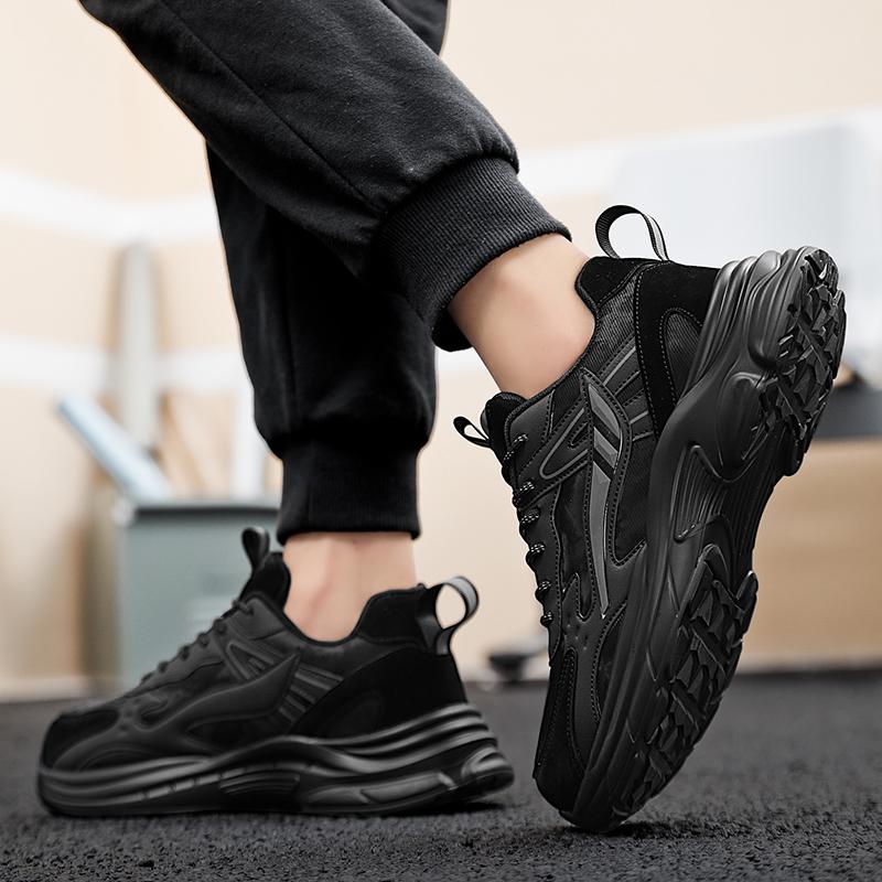 Men's Sports Shoes Casual Thick Soled Sports Shoes Running Second Rebound Shoes Men's Suitable Tennis Campus Running Shoes Shoes