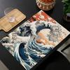 Tsunami Wellen Japanische Illustration Tischmatte Küchen Dekoration Platzset Tischserviette Für Hochzeit Esszimmer Zubehör Tischmatte