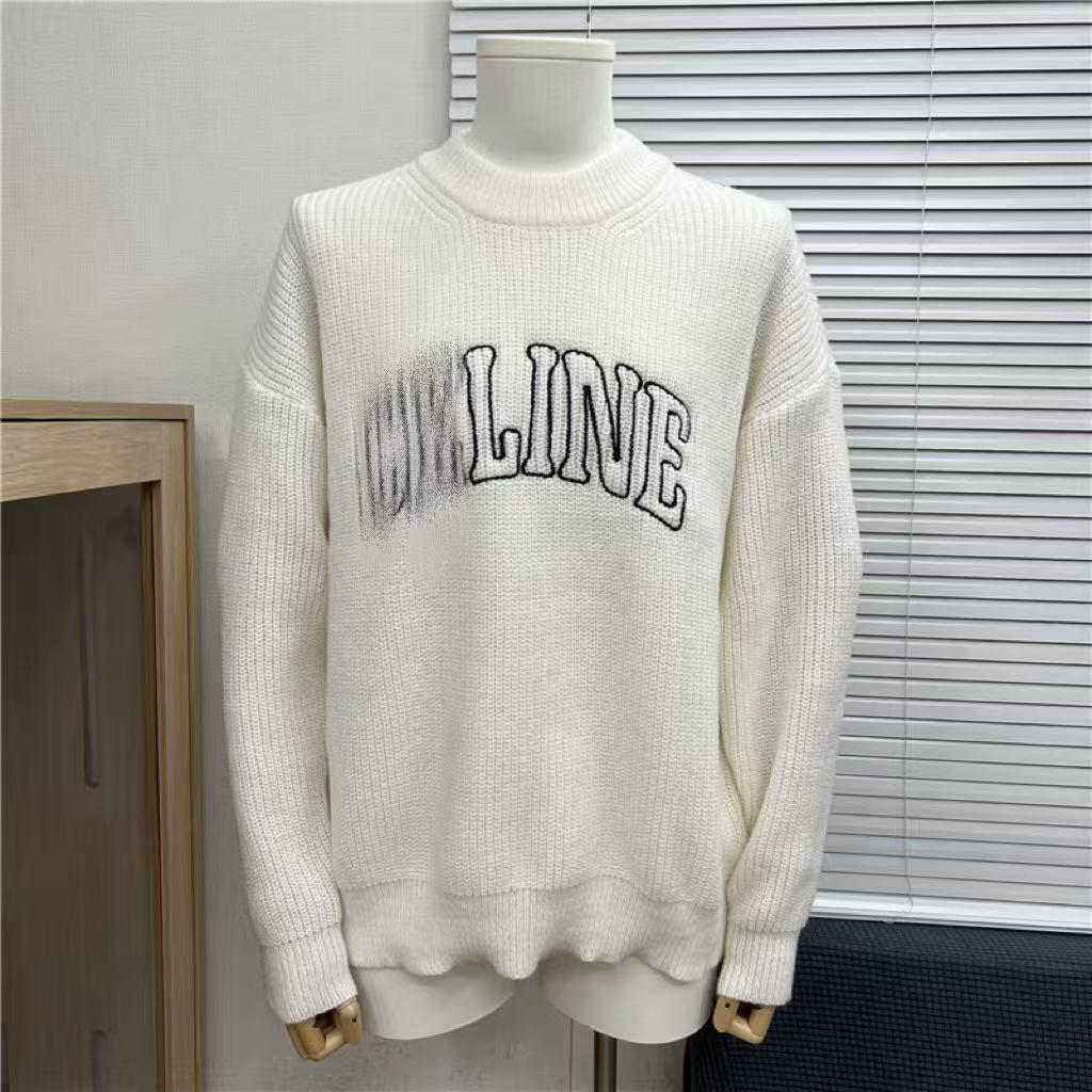 Men's CE Home 25SS Autumn/Winter Big Logo Jacquard Knit Sweater